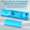OSTENT Motion Sensor Remote Controller + Wired Nunchuck Combo Compatible for Nintendo Wii Console Color Blue