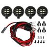 Off-Road LED Light, Round Type, White: For BEC Power Supply (4.8-6.0V) [Eagle Model] [#LED-18ROU-P1-WI]