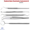 Hygienic Dental Plaque Calculus Tartar Remover Tooth Scraper Mirror Instruments