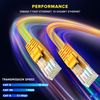 Maximm Cat 6 Ethernet Cable 25 ft (2-Pack) - High-Speed LAN Cable, Internet Cable, Patch Cable, and Network Cable - UTP, 10Gbps, 550MHz Cat6 Cable - Yellow