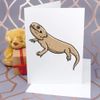Large (A4) 'Bearded Dragon' Blank Greeting Card (GC00035531)