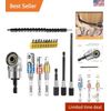 Professional 105° Right Angle Drill Extension & Screwdriver Bit Holder, 15pc Set