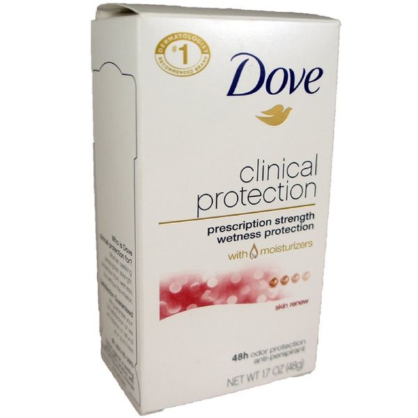Dove Clinical Protection Antiperspirant & Deodorant, Skin Renew 1.7 oz (Pack of 2)