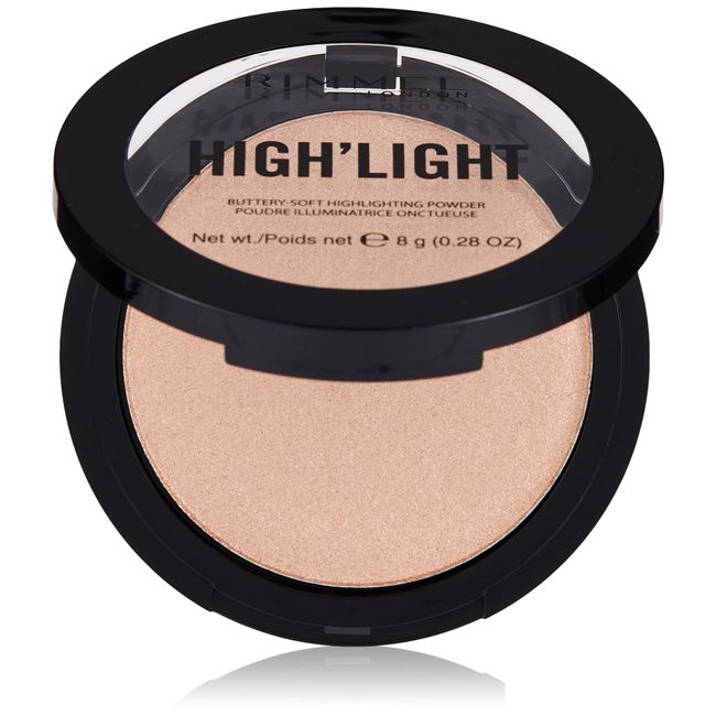 Rimmel High'Light Pressed Powder, Candlelit 002, Shelf Pack of 2