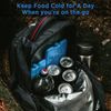 OUTXE Ice Packs for Lunch Box 8 Pack- Reusable Ultra-Thin Freezer Packs - Long-Lasting Cool Packs for Coolers, Keep Food Fresh and Cold in Lunch Boxes and breastmilk Bags - 8 Pack (Blue)