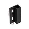 sourcing map Wired Door Contact Window Sensor NO Surface Mount Magnetic Reed Switch Black