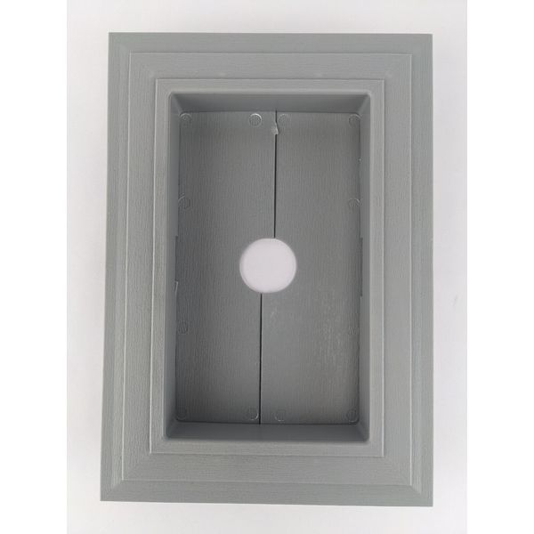 Vinyl Siding Recessed Split Mount Pipe Mounting Block Universal Fit Blu Gray 359