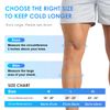 Comfitech Knee Ice Sleeve for Cooling Application, Flexible Cold Gel Pack Reusable, Extra Large