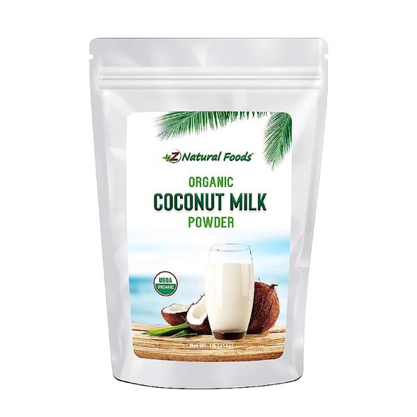 Z Natural Foods Coconut Milk Powder, 100% Powdered Milk, Non-GMO, Gluten-Free, Kosher-Certified, Organic Coconut Milk Powder, 1 lb