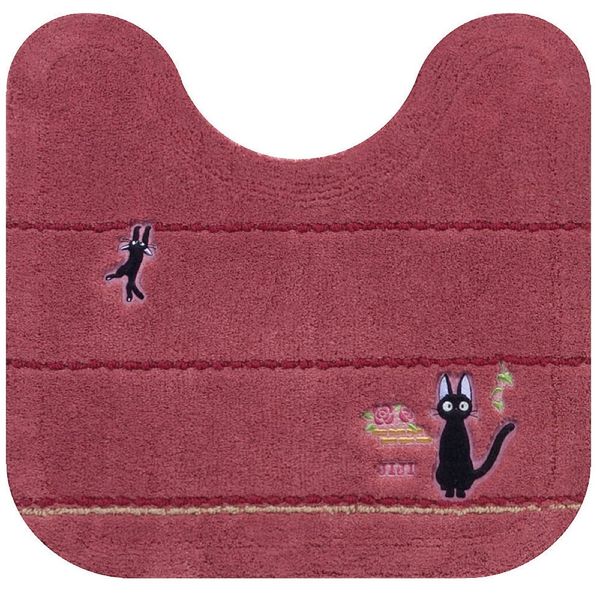 Senko Kiki's Delivery Service Hirusari Toilet Mat, Approx. 22.8 x 23.6 inches (58 x 60 cm), Rose 11859