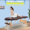Massage Table Massage Bed Spa Bed 73 Inch Portable 2 Folding W/Carry Case Table