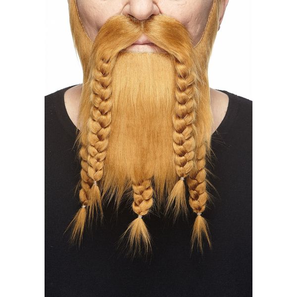 Viking, Dwarf mousy brown beard and moustache