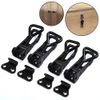 4 Pack Metal Toggle Latch,Box Closure Tension Lock Toggle Clamp Latch Adjustable Toggle Latch Quick Release Toggle Catch Latch for Tool Boxes Trunk Cases (Black)