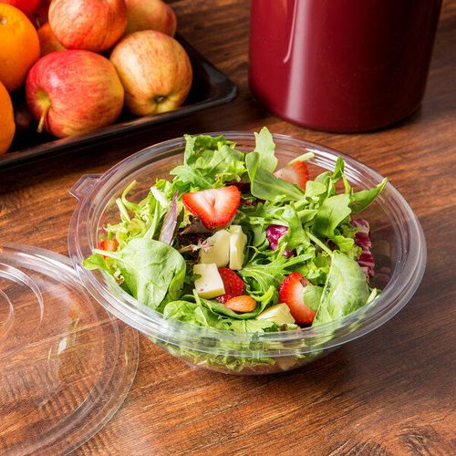 Fineline Settings 5048-CL, 48 Oz Super Bowl PET Clear Salad Bowl, 50/CS