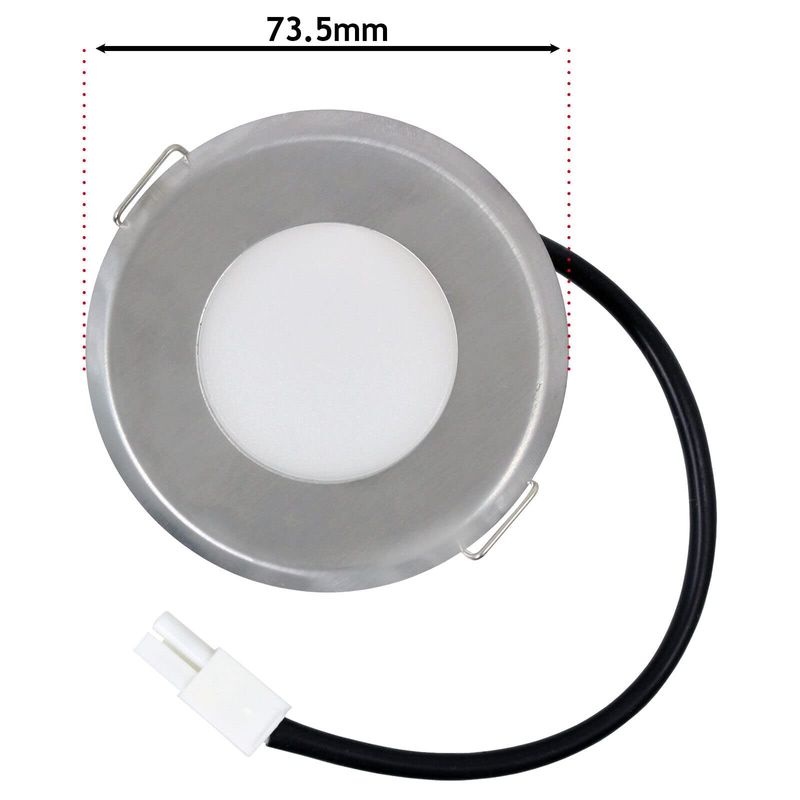SPARES2GO Cooker Spotlight 1.6w LED 220-240V AC Kitchen Oven Hood Vent ...