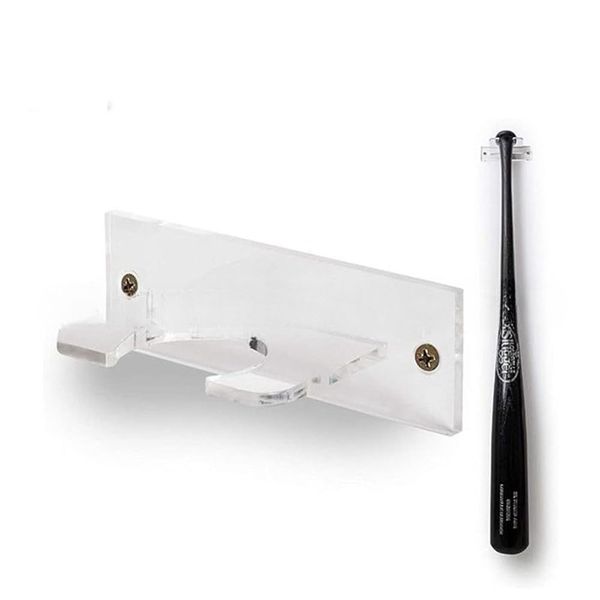 Acrylic Vertical Softball & Signed Baseball Bat Wall Rack - Memorial Bat Collection Display Holder