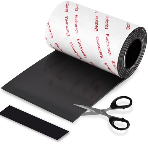 Rubber Pads Non Slip, Non Skid Silicone Pads, Adhesive Rubber Sticky Pads 4x40 inch Black, Anti Slip Pads, Silicone Furniture Pads, Rubber Pads Self Stick for Any Furniture and Appliances