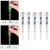 Kadimendium 5 Pcs Electrical Tester Pen Multifunctional Bright LED Light Transparent Shell Inductive Voltage Tester Screwdriver Pen Electrical Circuit Testing Tool