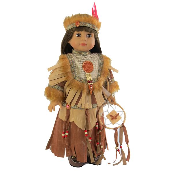 American Fashion World Native American Dream Catcher Outfit for 18-Inch Dolls | Premium Quality & Trendy Design | Dolls Clothes | Outfit Fashions for Dolls for Popular Brands