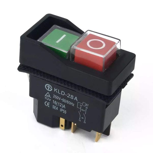 On Off Switch Button Fits Belle Minimix 140 and Minimix 150 240V Electric Cement Concrete Mixer by BMS