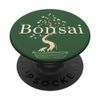 Bonsai Tree Circle Emblem - Zen Illustration PopSockets Adhesive PopGrip