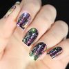 Minejin Nail Art Chameleon Sequin Laser Glitter Holographic Flake Pylet Galaxy Mirror Powder 3 Boxes 3 Count (Pack of 1)
