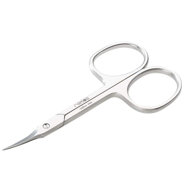 REMOS Professional Cuticle Scissors Stainless [INOX] 9.5cm - for cuticles