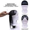 STUDIO LIMITED Styrofoam Mannequin Head, White Foam Wig Head Display (1 PACK)