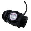 DIGITEN LCD Display Water Flow Control Meter Liquid Quantitative Controller + G1" Water Flow Hall Effect Sensor Flow Meter Flowmeter Counter 1-60L/min + DC 12V Power Adapter