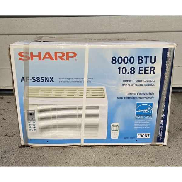 Sharp AF-S85NX | 8000 BTU Window Type Room Air Conditioner. New In Box!