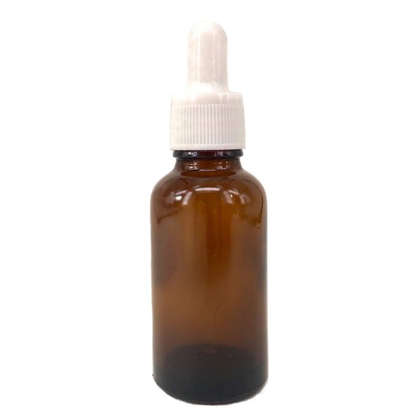 Nutley's Amber and White Dropper Bottles, 30ml (5)