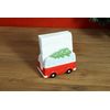 Hand Painted Christmas Ceramic Napkin Holder (Holiday Van)