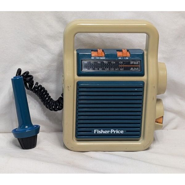 Vintage 1984 Fisher Price My First AM/FM Radio Microphone Sing Along 3805 in NC