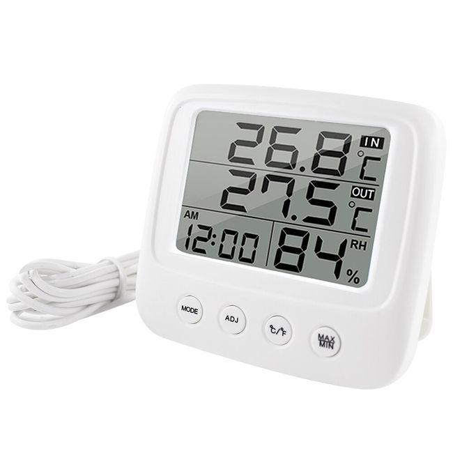 Digital Temperature Sensor Humidity Meter LCD Display Indoor Outdoor  Convenient Thermometer Hygrometer Gauge Instrument