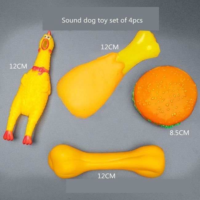 4Pcs dog toys for small dogs Interactive Dog Squeaky Plush Toy