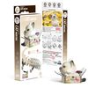 EUGY 088 Cat Mocha. Eco-Friendly 3D Paper Puzzle