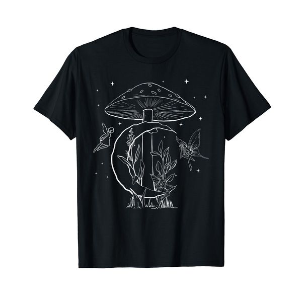 Fairycore Aesthetic Fairy Core Grunge Mushroom Moon Fairies T-Shirt