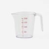 Keyuka Maiza Measuring Cup, 6.8 fl oz (200 ml), Transparent x Red