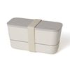 Francfranc Franc Logo Lunch Box, 2-Tier, White