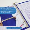 BAZIC 2" Blue Slant D-Ring View Binder w/ 2 Pockets