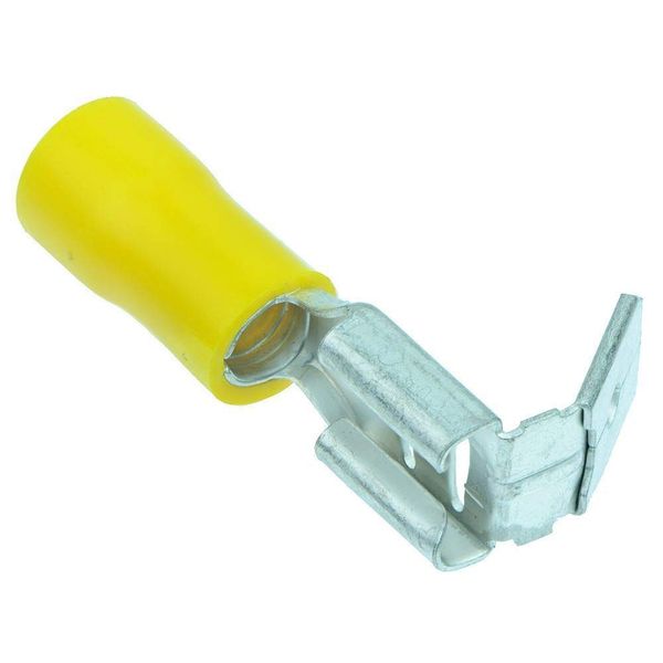 100 x Yellow 6.3mm Piggyback Crimp Connector