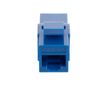 NavePoint CAT6A UTP Inline Keystone Coupler, 15 Pack, Blue