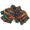 LOUDelephant Hand Knitted Wool Shooter Gloves - Rainbow SD Rib