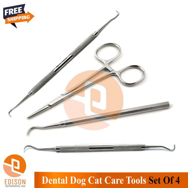 Pet Grooming Tools Kit Tartar Scraper Sickle Scaler Morse Ear Hair Forceps