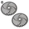 10" x 80T 2 Pcs Replace For Cutter Trimmer Weed Eater Carbide Tip Brush Blades