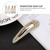 FRCOLOR Hair Clip, Rhinestone, Bangs Clip, Hairpin, Patch Closure, Three Pins, Women's, Hair Ornament, Holds Securely, Hair Arrangement, Hair Accessory, Cute, Set of 4