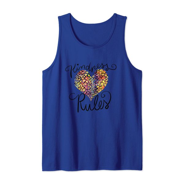 Be Kind Rainbow Heart Tank Top