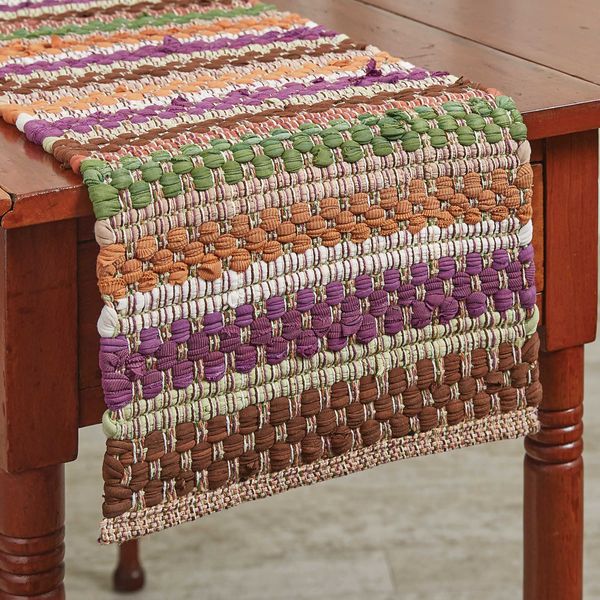 Park Designs Fall Colors Chindi Table Runner 13X54