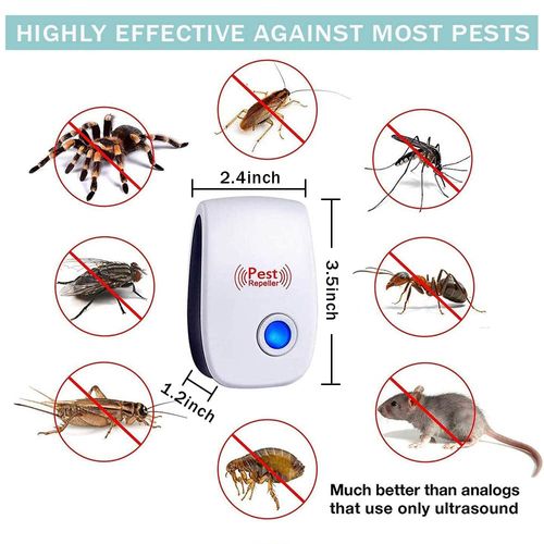 2 Pack Ultrasonic Pest Repeller Plug In for Repelling Mosquito Mouse Cockroach Rodents