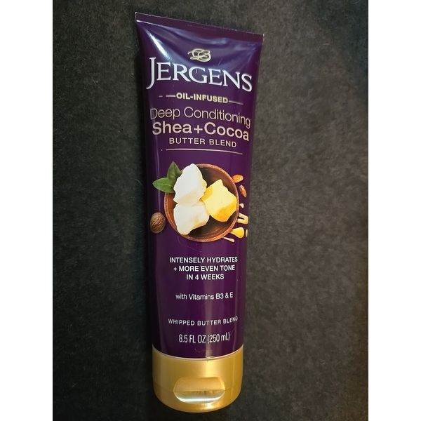 Jergens Oil Infused Shea + Cocoa Butter Body Lotion  for Dry Skin 8.5 oz. (O9)